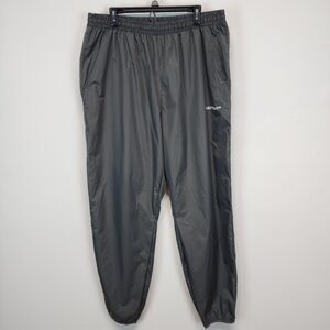 Hot Suit Sauna Pants Mens Size 3XL Gray Sweat Weight Cutting Pants Silver Tech